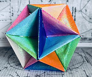 Radiant Icosahedral Polyhedron Origami